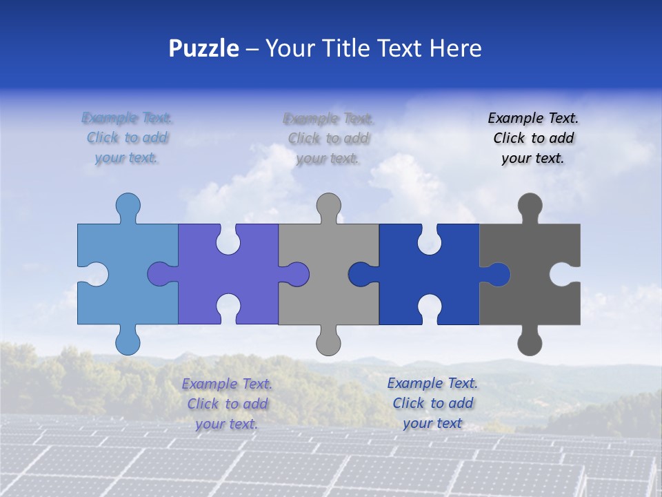 Range Electricity Ecological PowerPoint Template