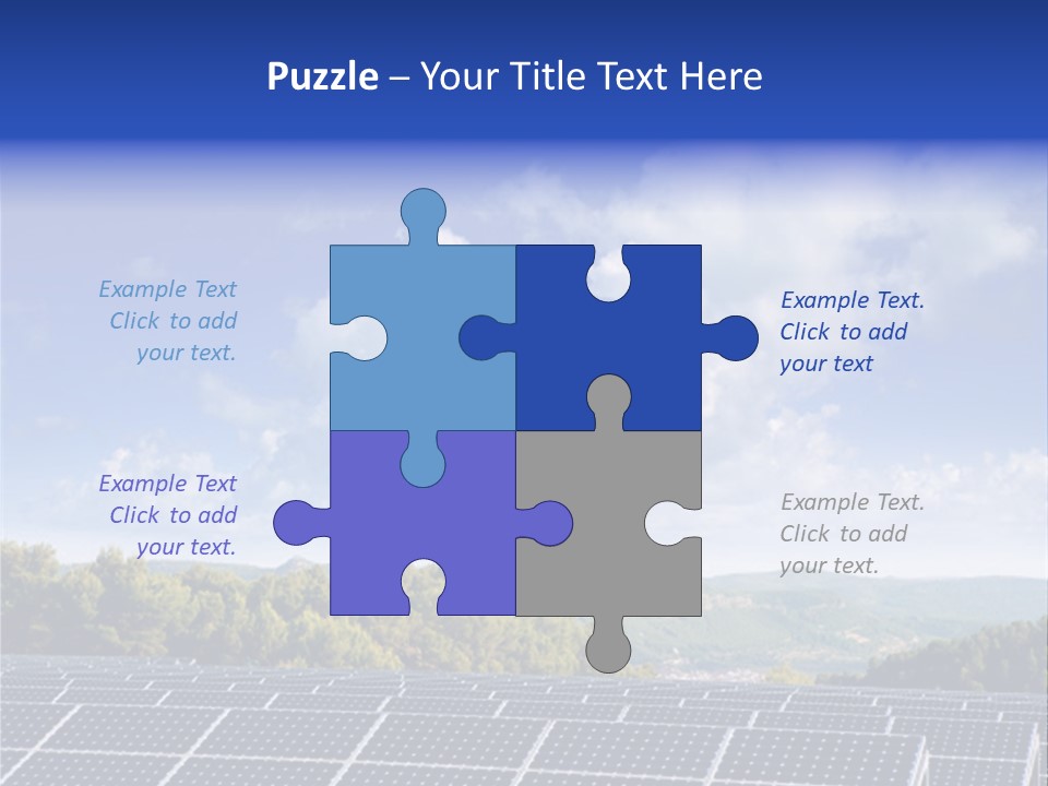Range Electricity Ecological PowerPoint Template