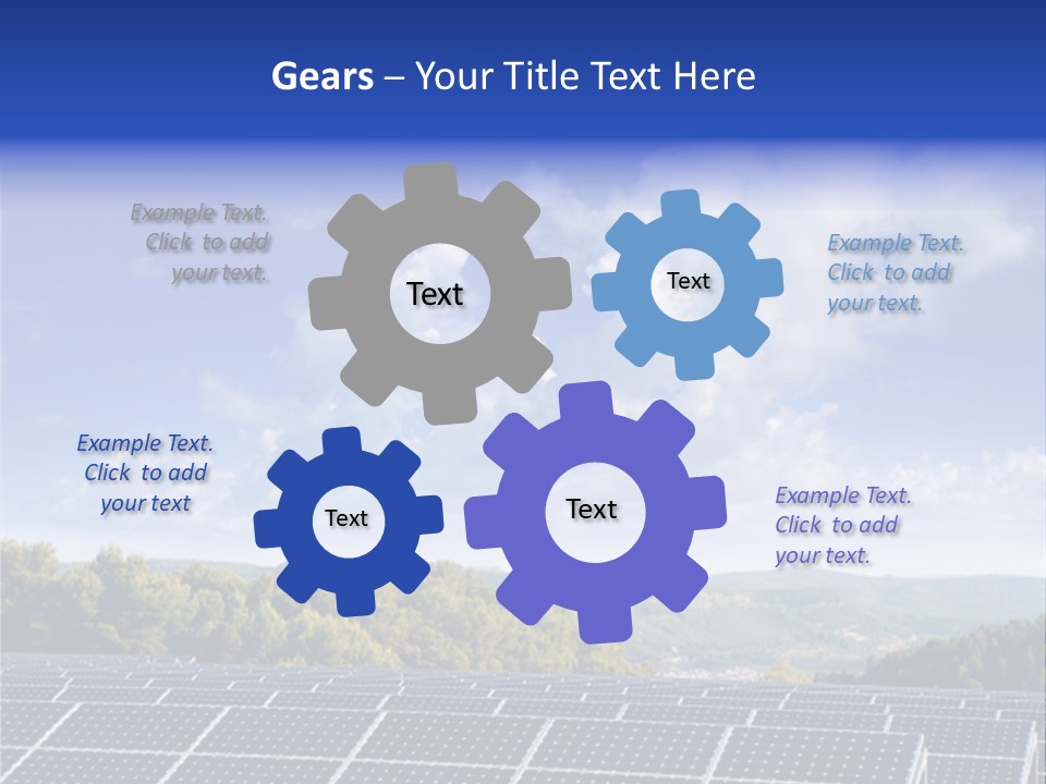 Range Electricity Ecological PowerPoint Template
