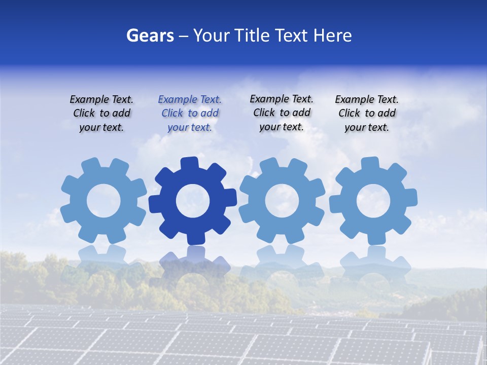Range Electricity Ecological PowerPoint Template