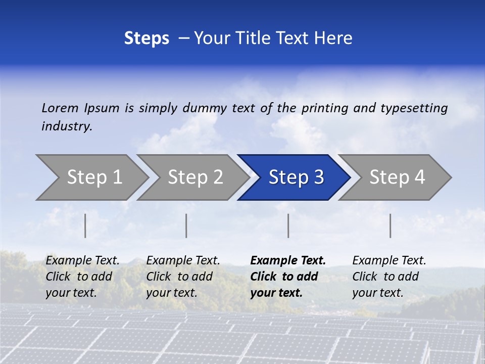 Range Electricity Ecological PowerPoint Template
