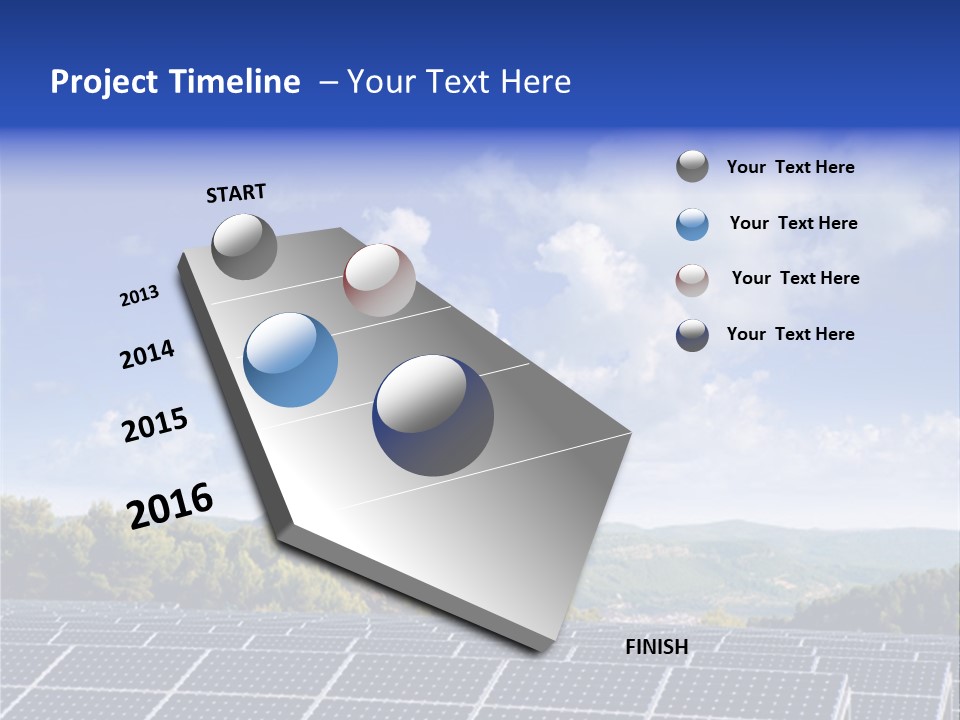 Range Electricity Ecological PowerPoint Template