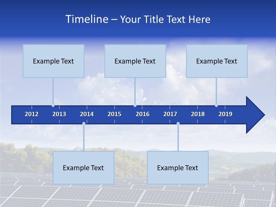 Range Electricity Ecological PowerPoint Template