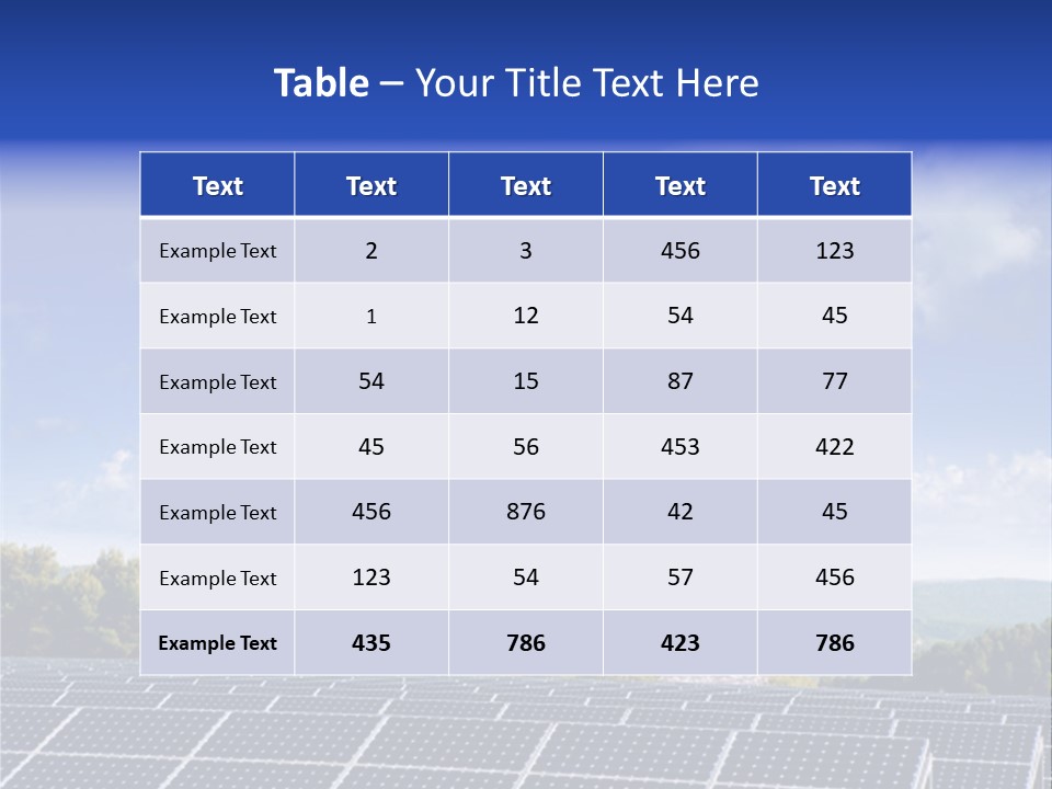 Range Electricity Ecological PowerPoint Template