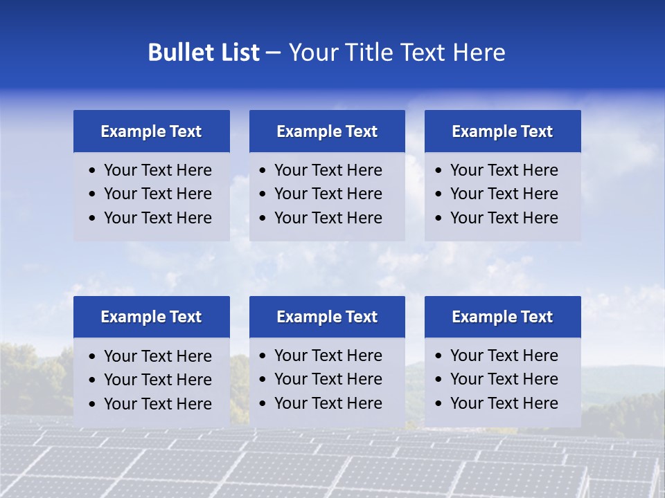 Range Electricity Ecological PowerPoint Template