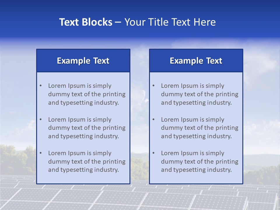 Range Electricity Ecological PowerPoint Template