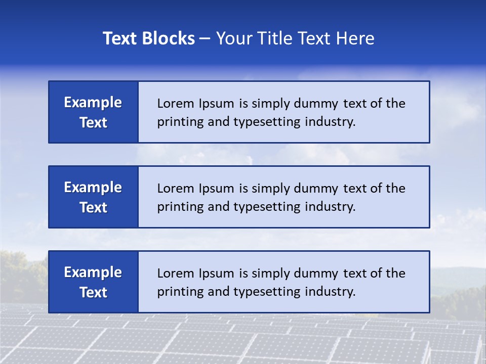 Range Electricity Ecological PowerPoint Template