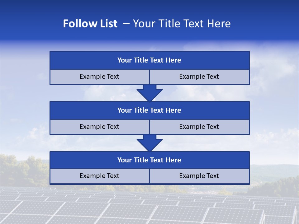 Range Electricity Ecological PowerPoint Template