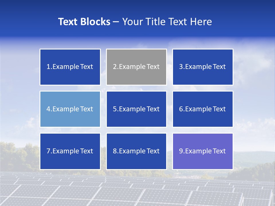Range Electricity Ecological PowerPoint Template