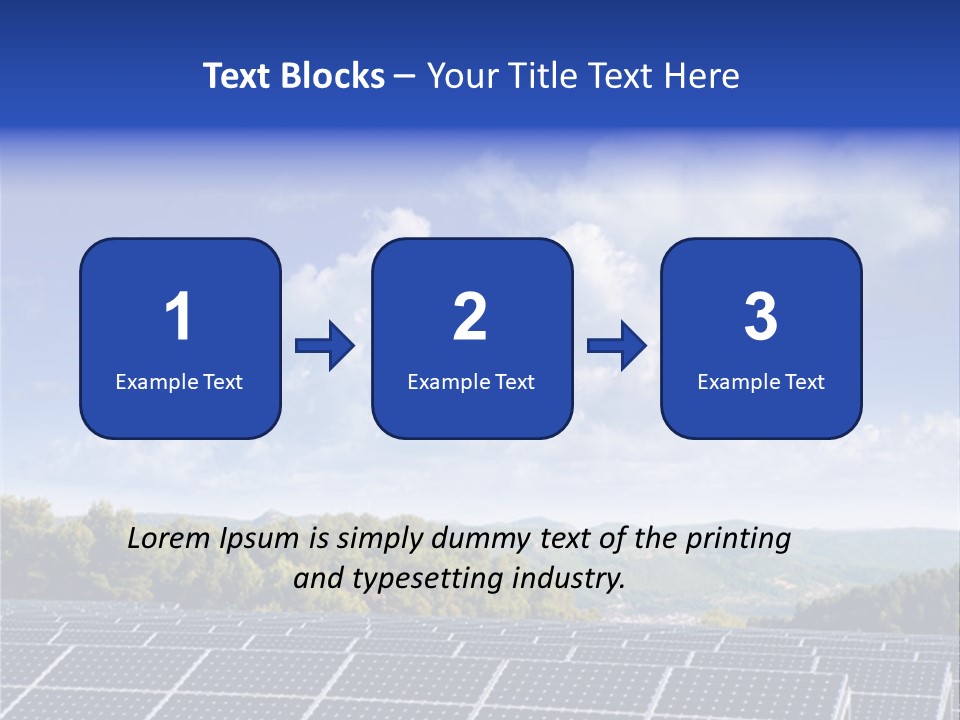 Range Electricity Ecological PowerPoint Template
