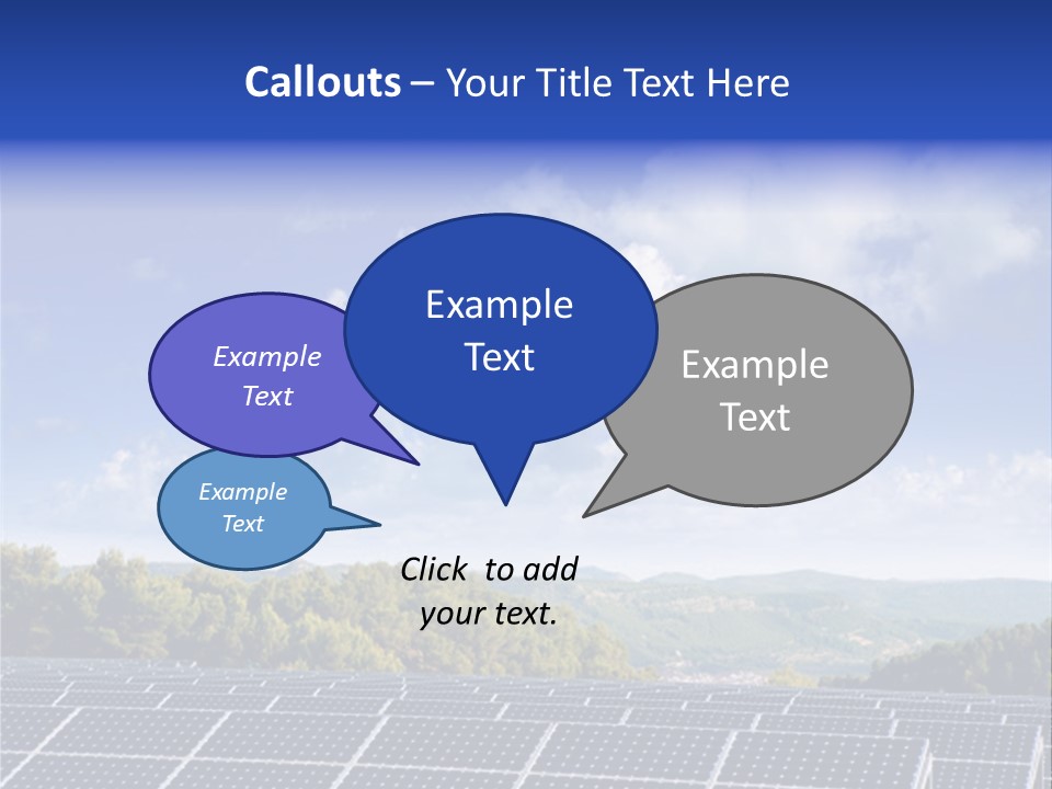Range Electricity Ecological PowerPoint Template