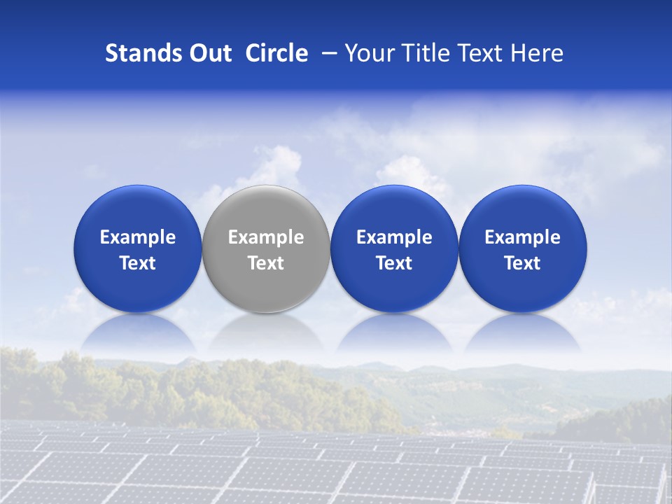 Range Electricity Ecological PowerPoint Template