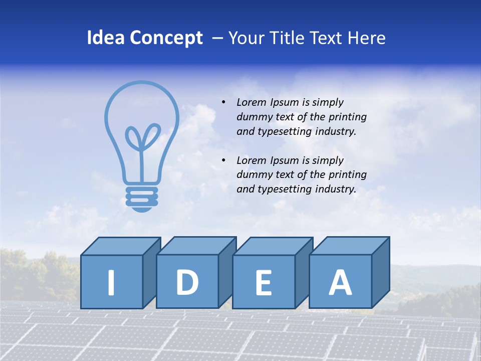 Range Electricity Ecological PowerPoint Template