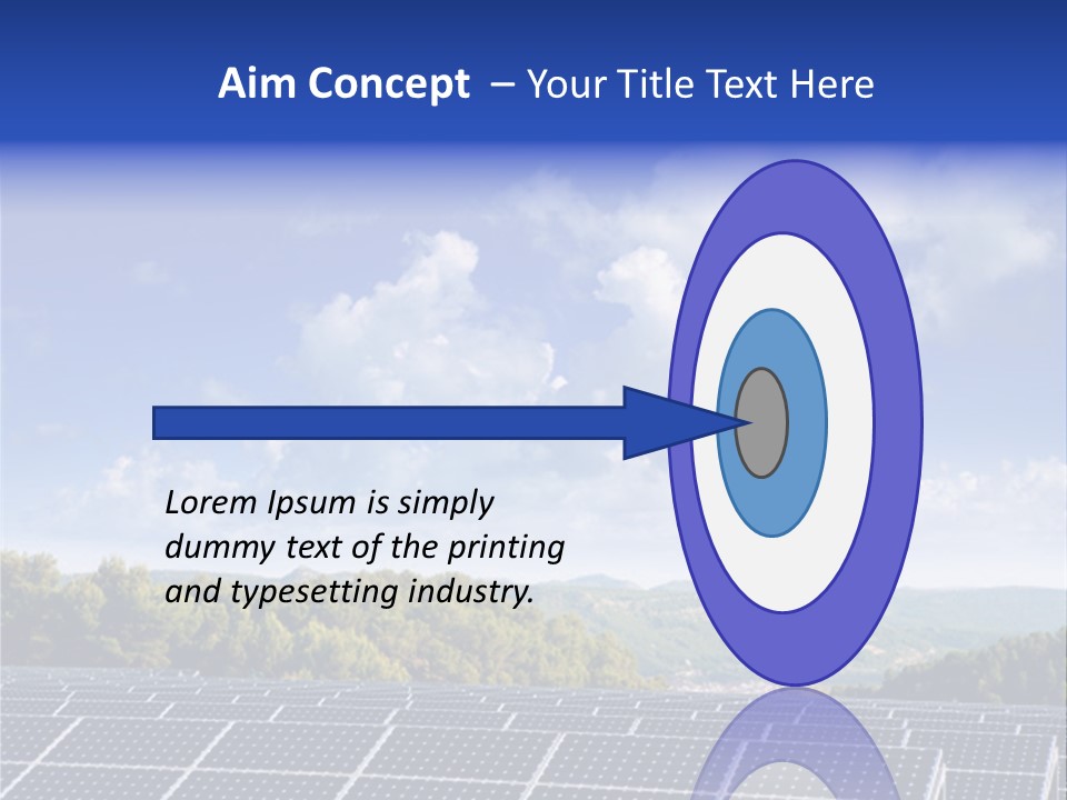 Range Electricity Ecological PowerPoint Template