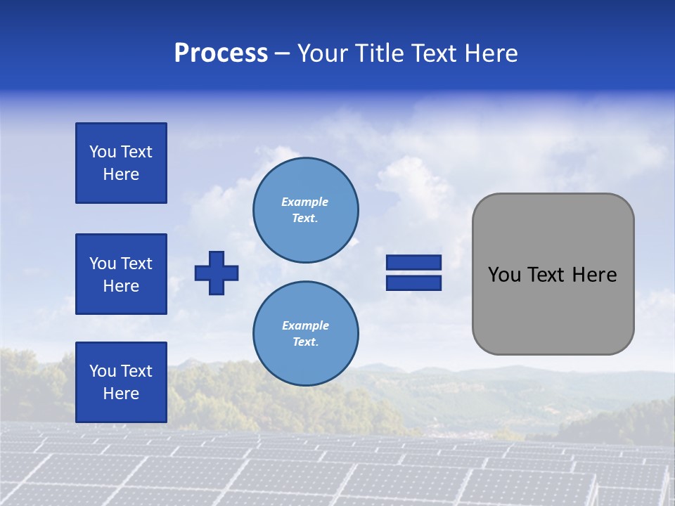 Range Electricity Ecological PowerPoint Template