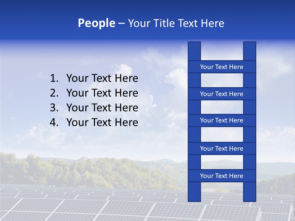 Range Electricity Ecological PowerPoint Template