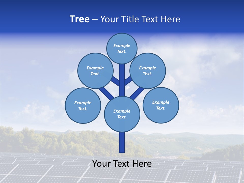 Range Electricity Ecological PowerPoint Template