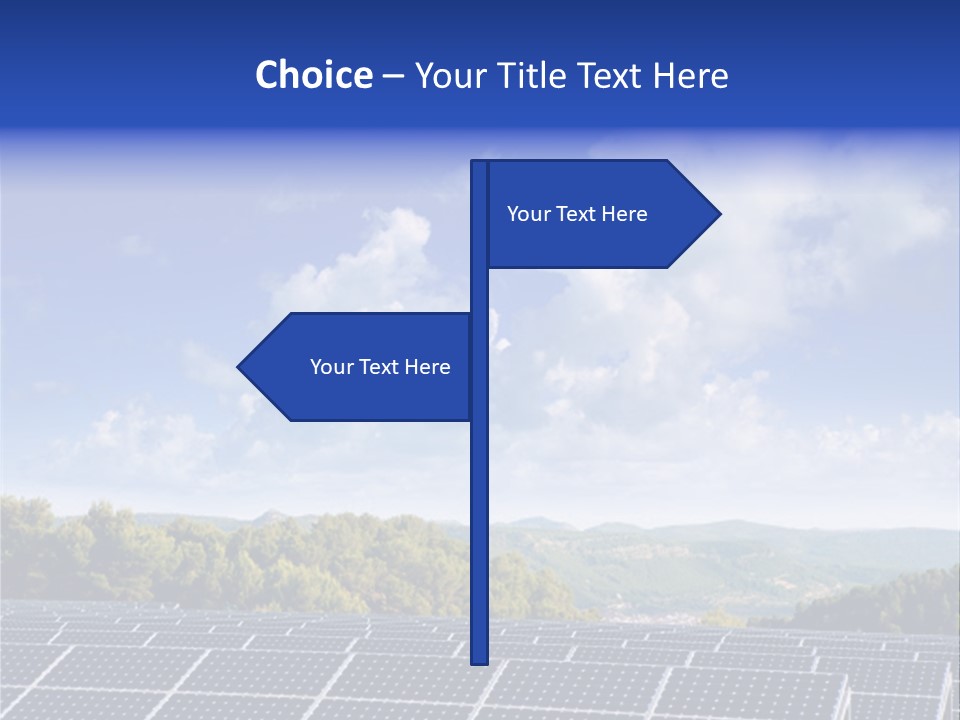 Range Electricity Ecological PowerPoint Template