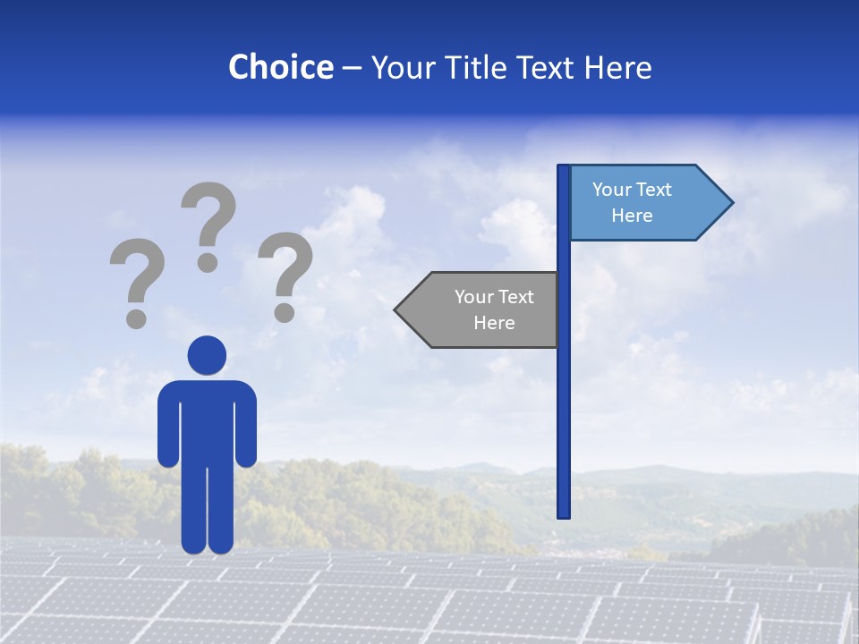 Range Electricity Ecological PowerPoint Template