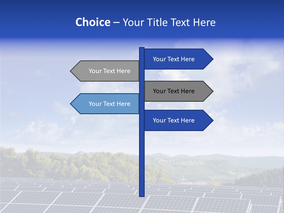 Range Electricity Ecological PowerPoint Template