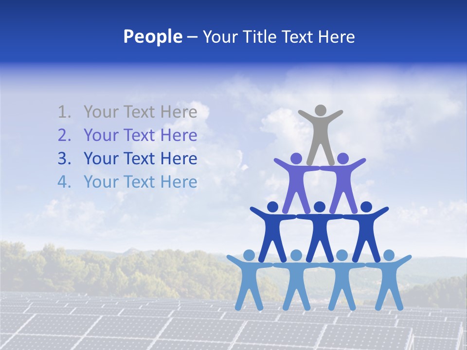 Range Electricity Ecological PowerPoint Template