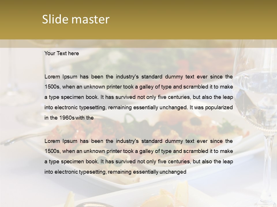 Tasty Wedding Snack PowerPoint Template