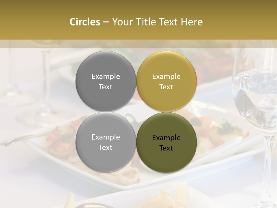 Tasty Wedding Snack PowerPoint Template