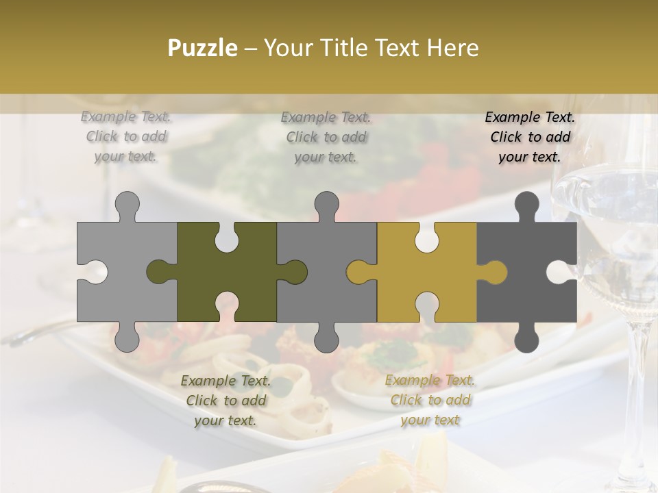 Tasty Wedding Snack PowerPoint Template