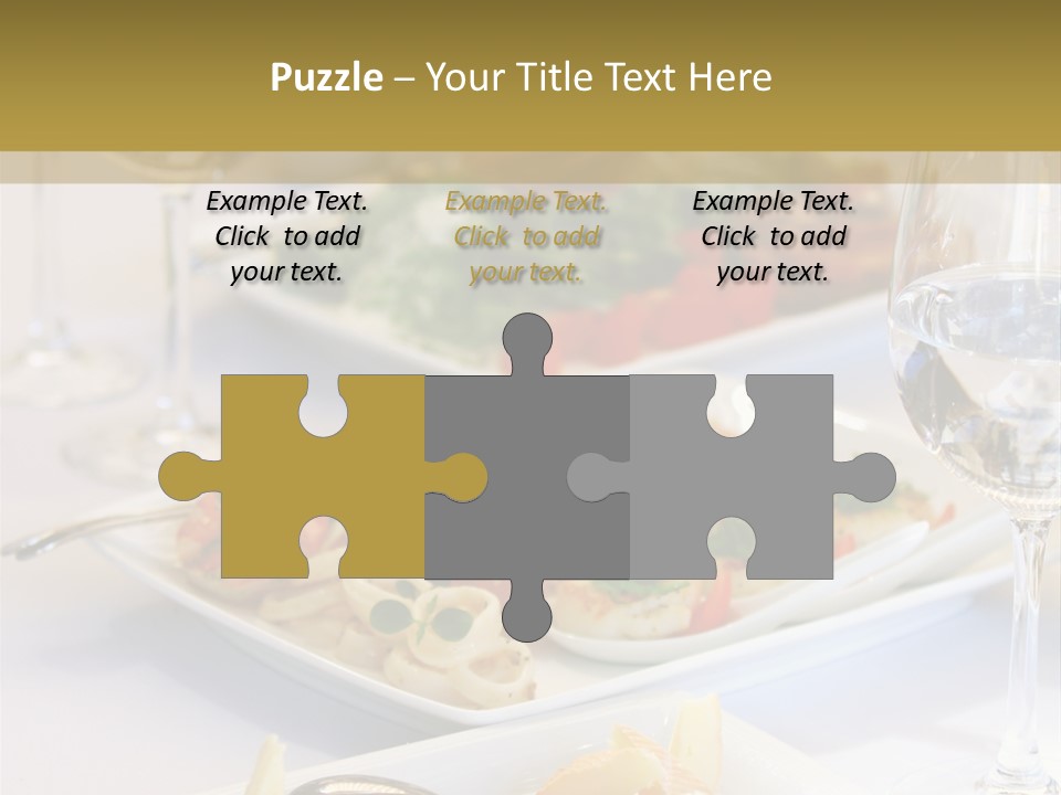 Tasty Wedding Snack PowerPoint Template