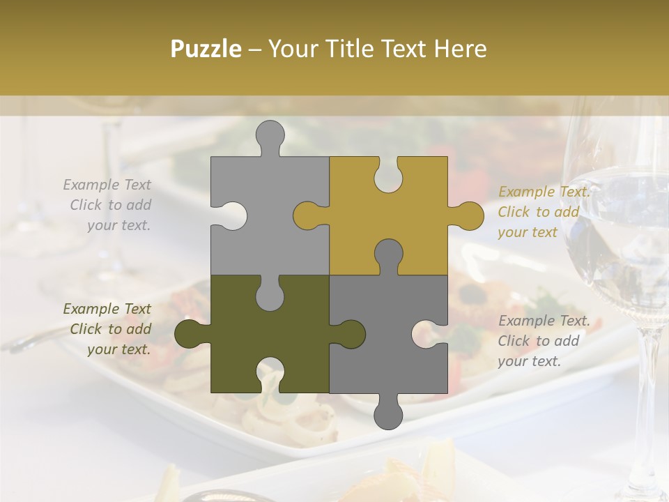 Tasty Wedding Snack PowerPoint Template