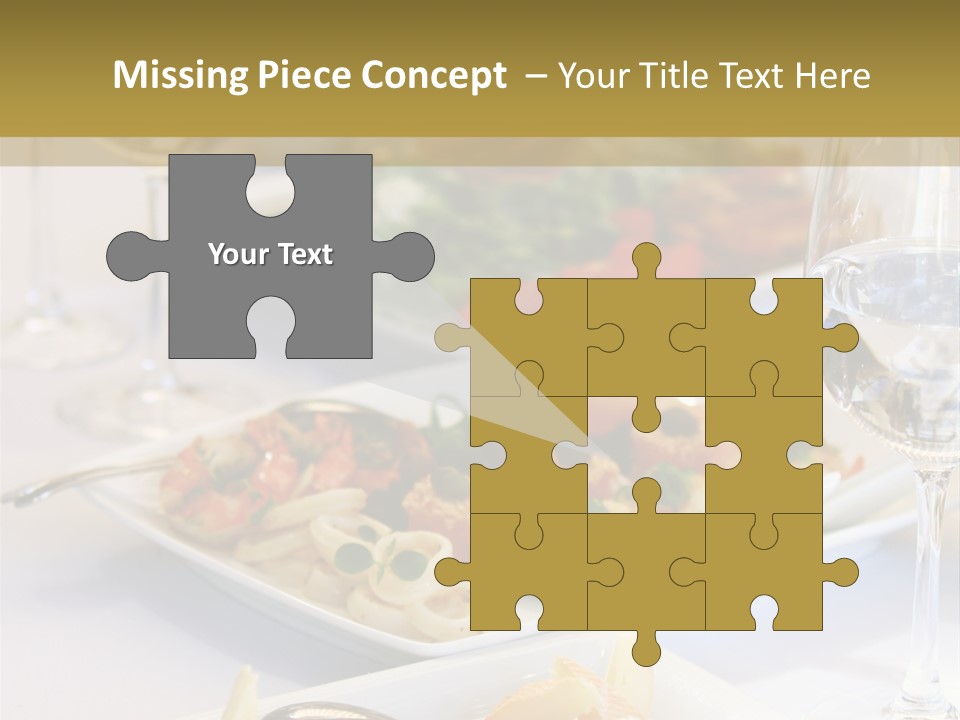 Tasty Wedding Snack PowerPoint Template