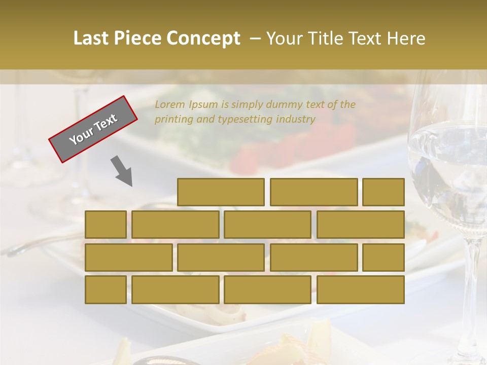 Tasty Wedding Snack PowerPoint Template