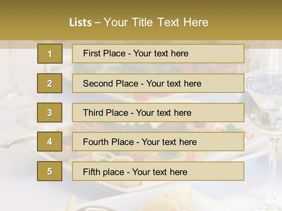 Tasty Wedding Snack PowerPoint Template