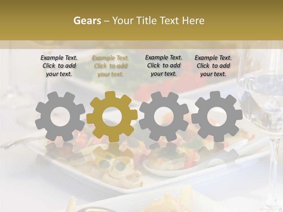 Tasty Wedding Snack PowerPoint Template