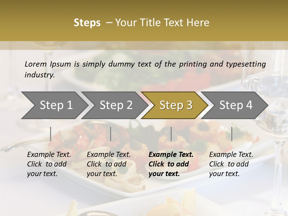 Tasty Wedding Snack PowerPoint Template