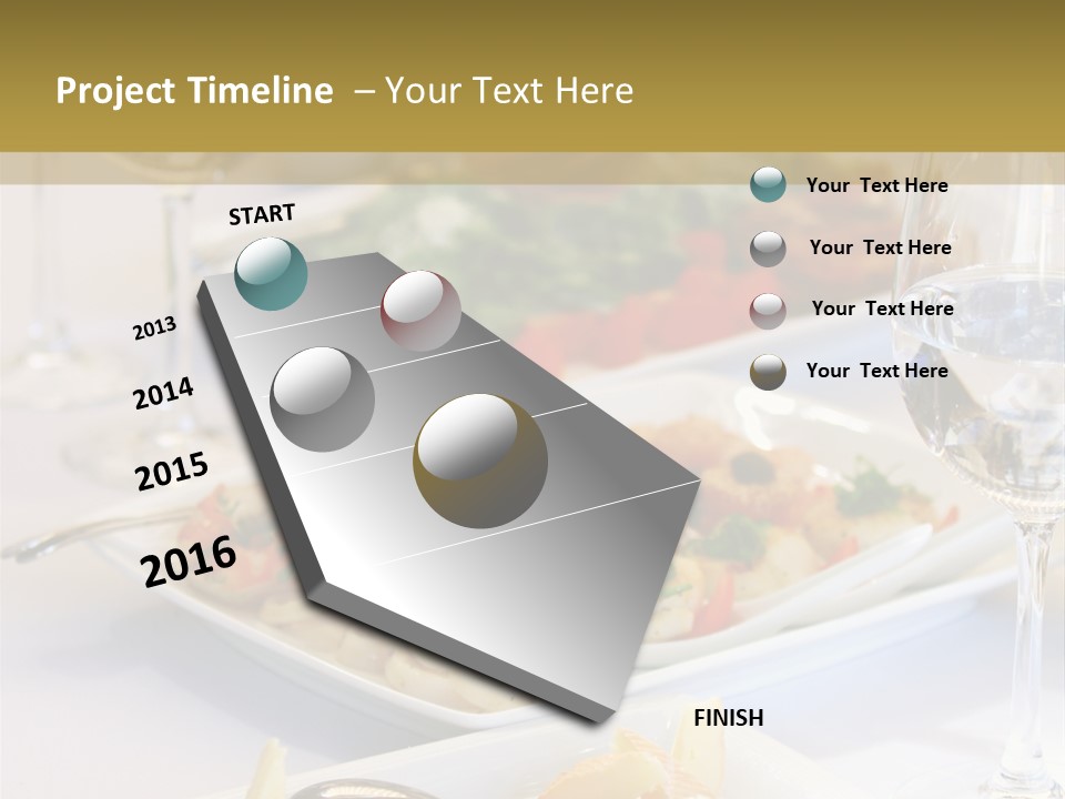 Tasty Wedding Snack PowerPoint Template