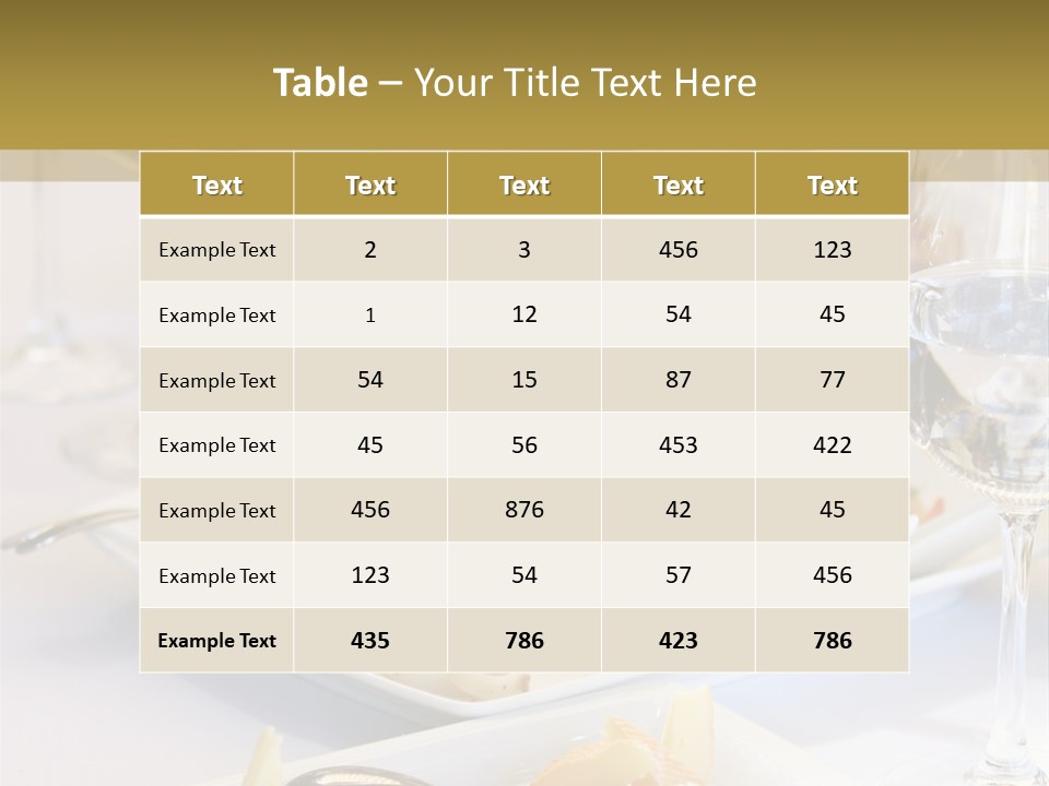 Tasty Wedding Snack PowerPoint Template
