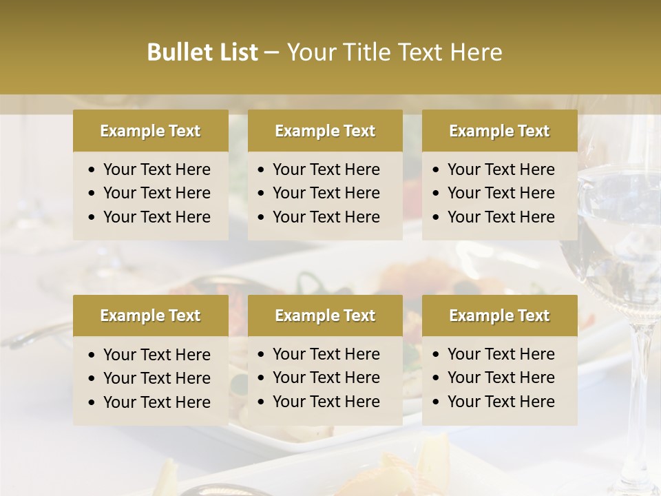 Tasty Wedding Snack PowerPoint Template