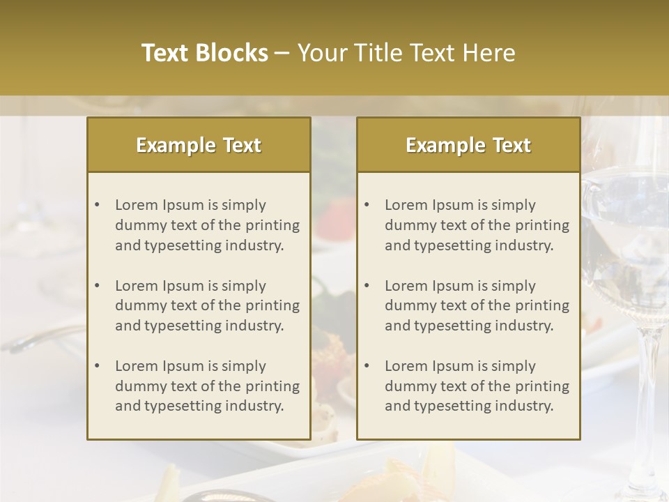 Tasty Wedding Snack PowerPoint Template