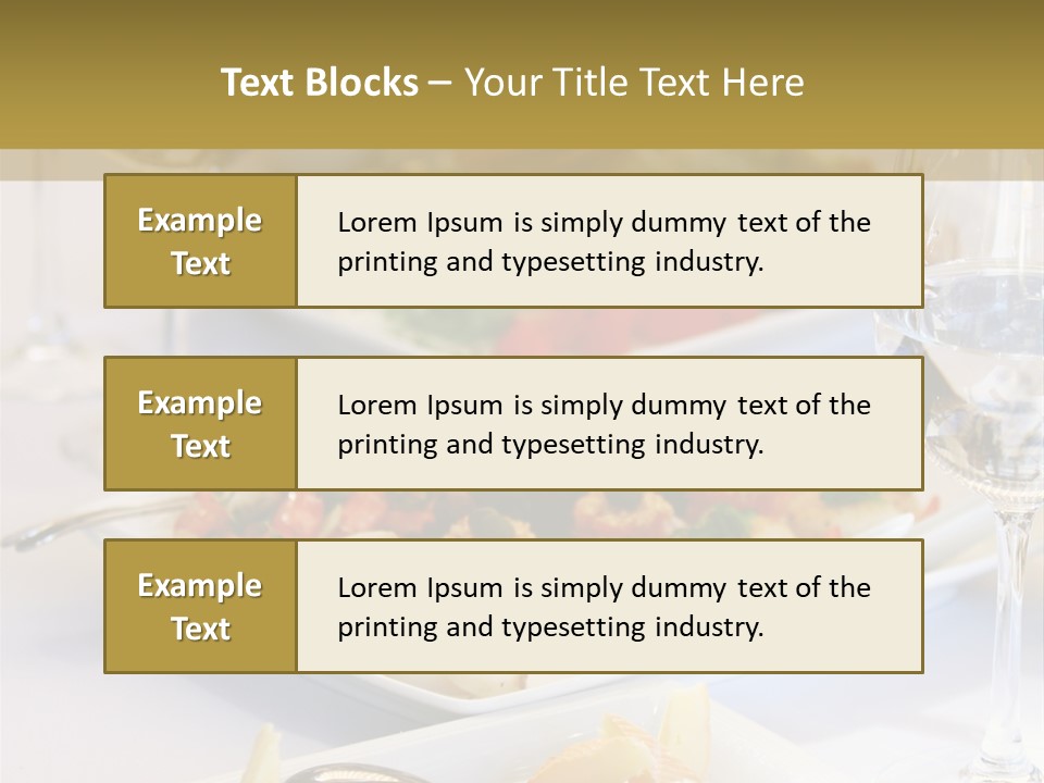 Tasty Wedding Snack PowerPoint Template