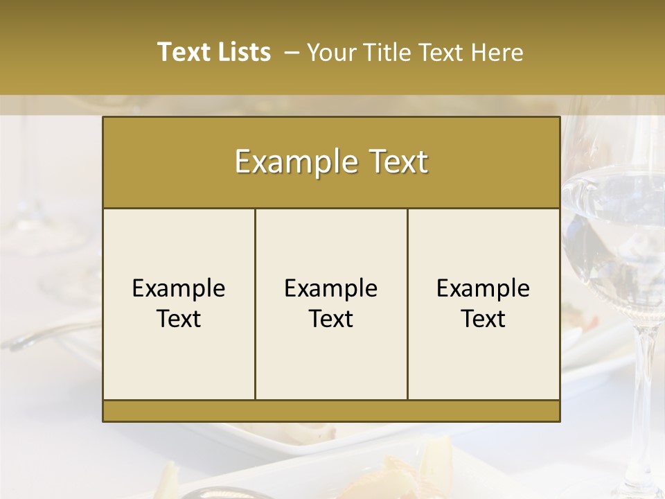 Tasty Wedding Snack PowerPoint Template