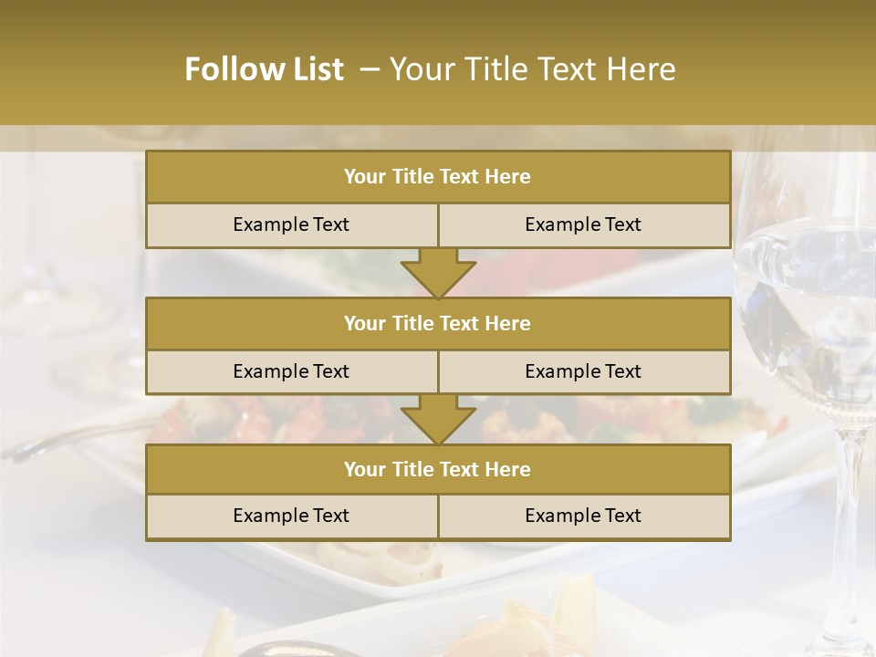 Tasty Wedding Snack PowerPoint Template