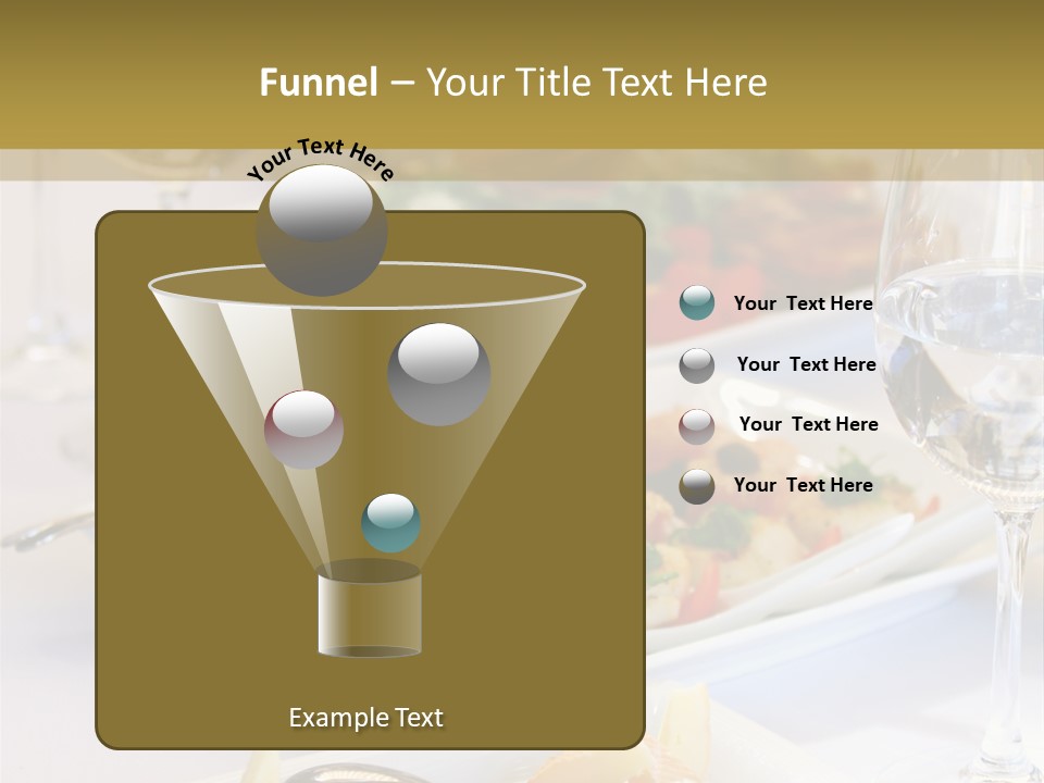 Tasty Wedding Snack PowerPoint Template