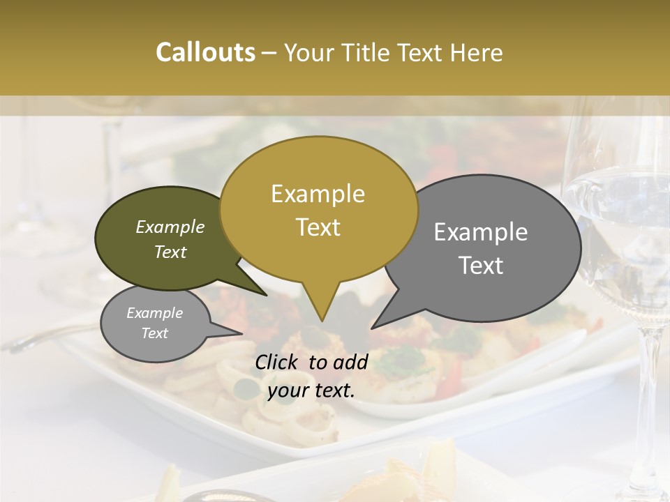 Tasty Wedding Snack PowerPoint Template