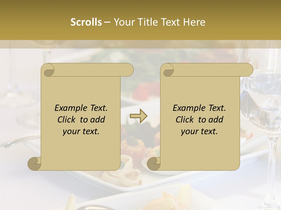 Tasty Wedding Snack PowerPoint Template