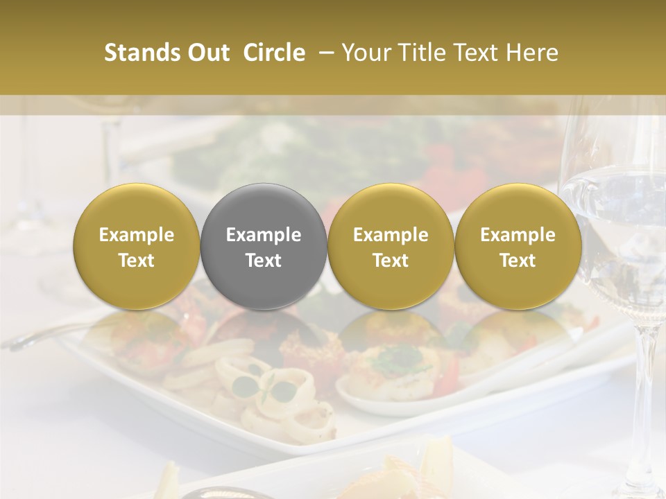 Tasty Wedding Snack PowerPoint Template