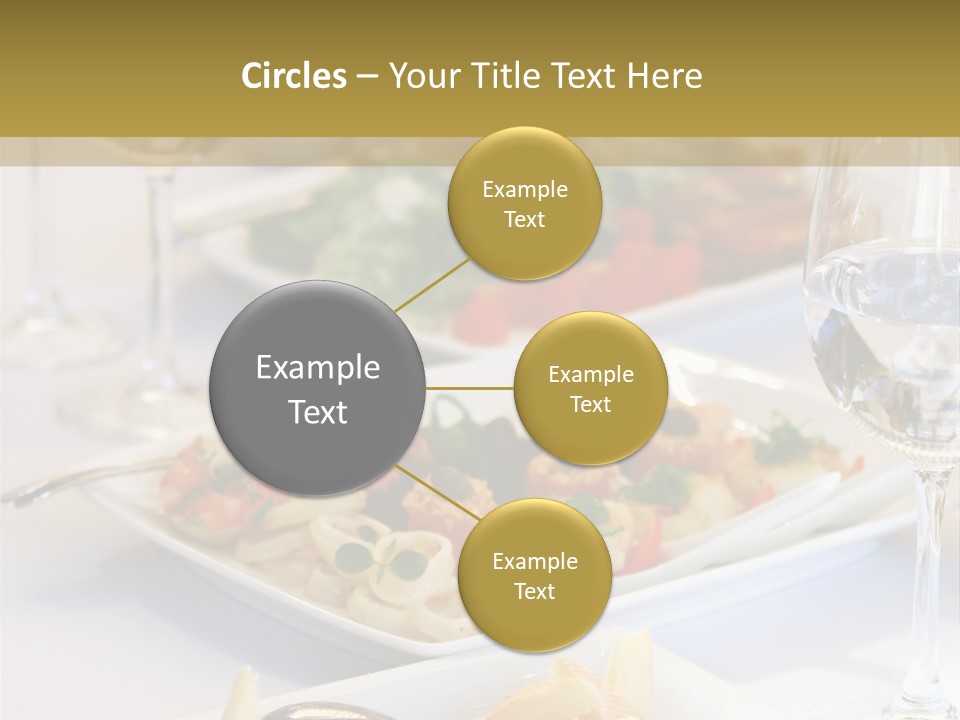 Tasty Wedding Snack PowerPoint Template