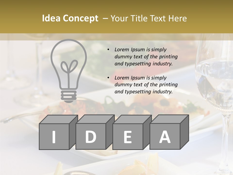 Tasty Wedding Snack PowerPoint Template