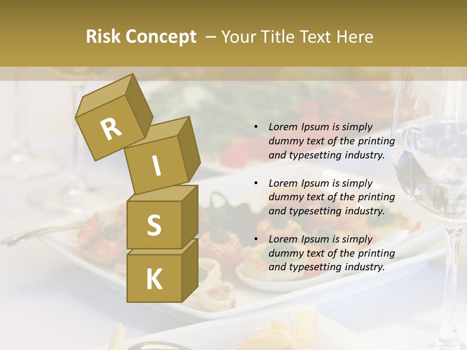 Tasty Wedding Snack PowerPoint Template