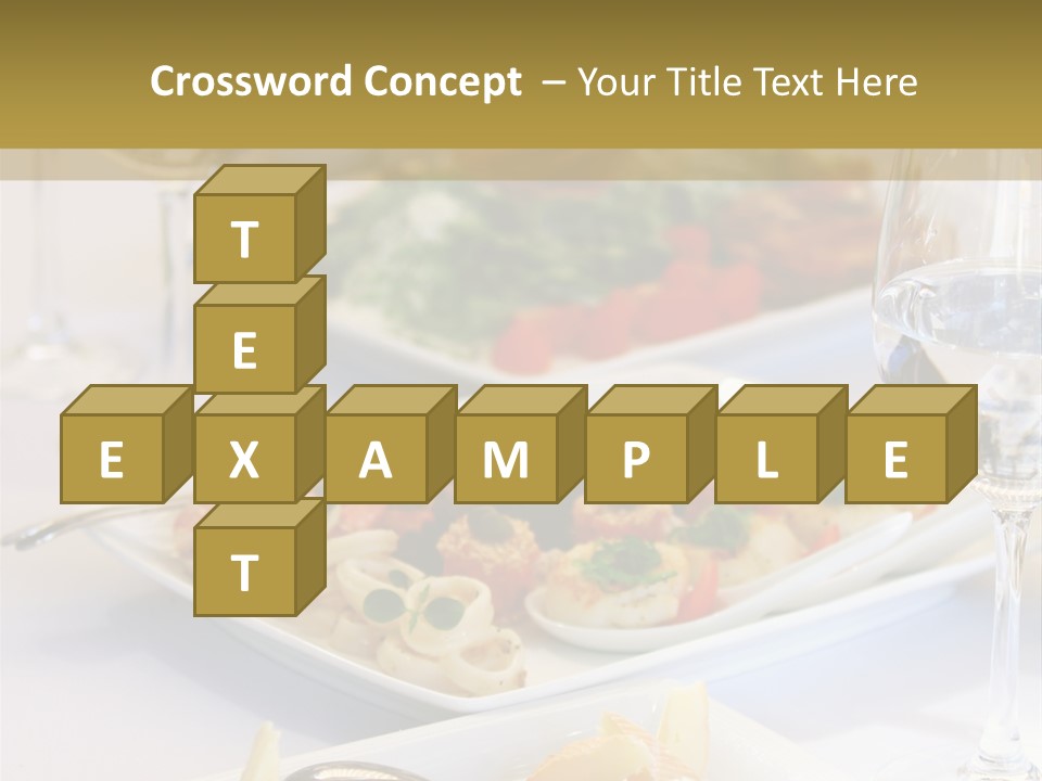 Tasty Wedding Snack PowerPoint Template